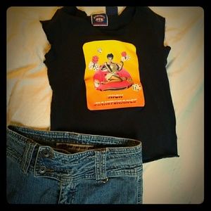 One Tough Babe shirt and jeans set